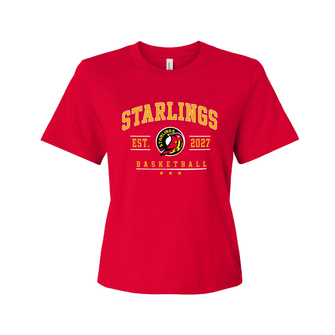 Baltimore Starlings Red Women's Triple Star Tee