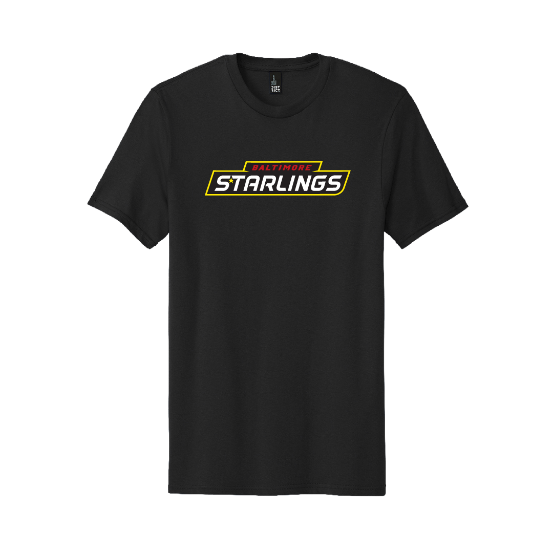Baltimore Starlings Black Wordmark T-shirt