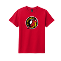 Baltimore Starlings Youth Red Primary Logo T-shirt