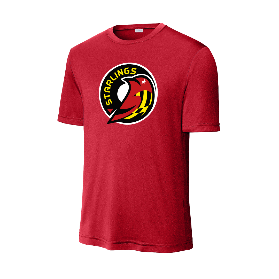 Baltimore Starlings Red Primary Logo Performance T-shirt