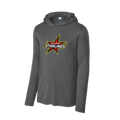 Baltimore Starlings Gray Star Long Sleeve Performance Hoodie