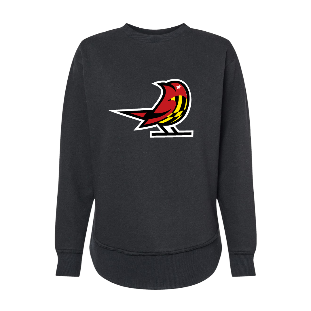 Baltimore Starlings Black Women's Weekend Crewneck Sweatshirt