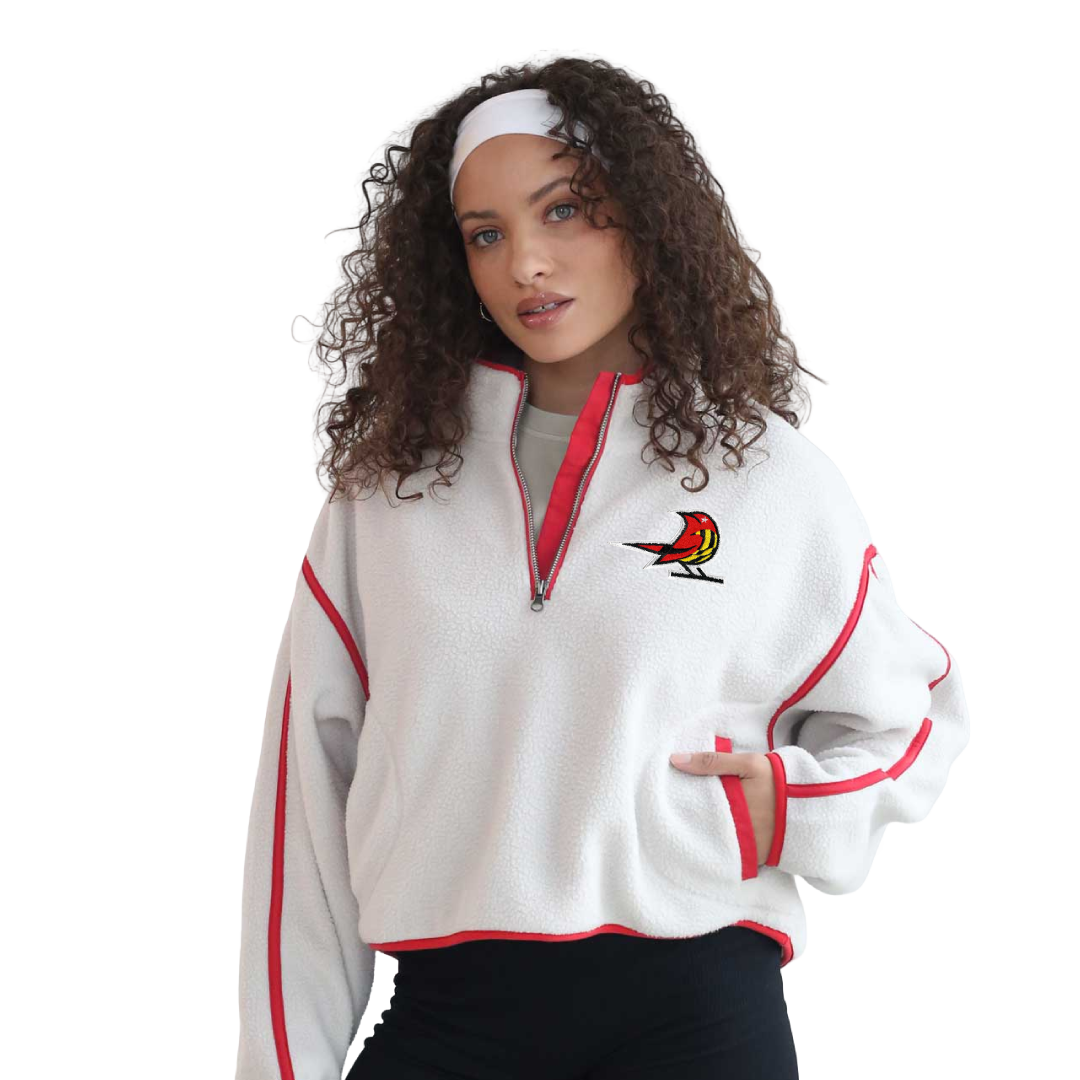 Baltimore Starlings Red Women's On The Run Quarter Zip