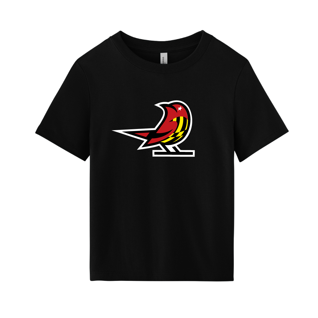 Baltimore Starlings Black Women's Primary Logo Heavyweight Tee