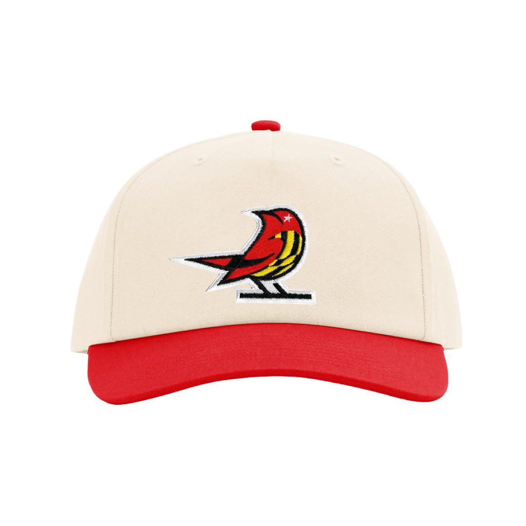 Baltimore Starlings Cream Primary Logo 5 Panel Gramps Hat